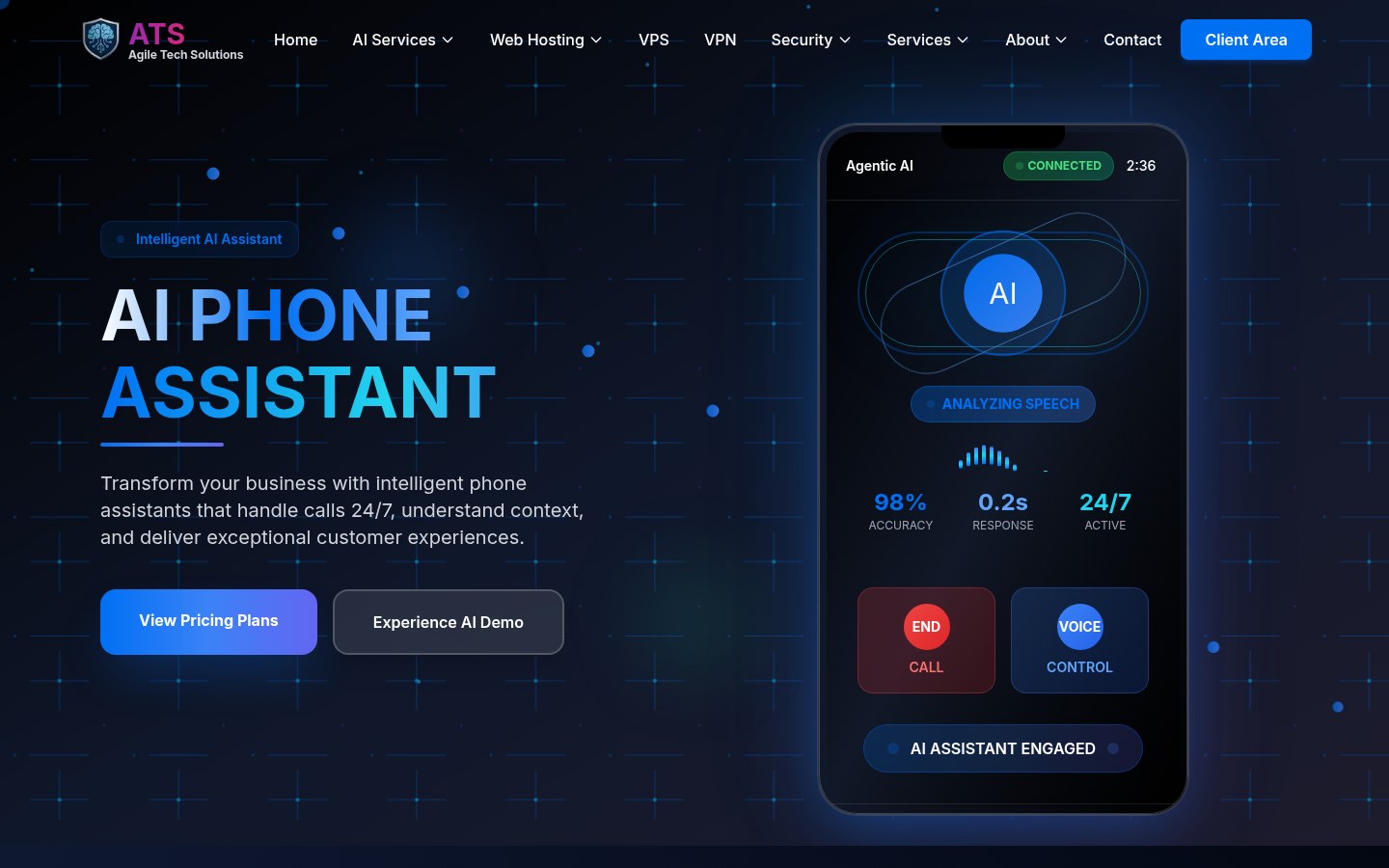 A · The AI Phone Assistant: calls answered around the clock, appointments booked.