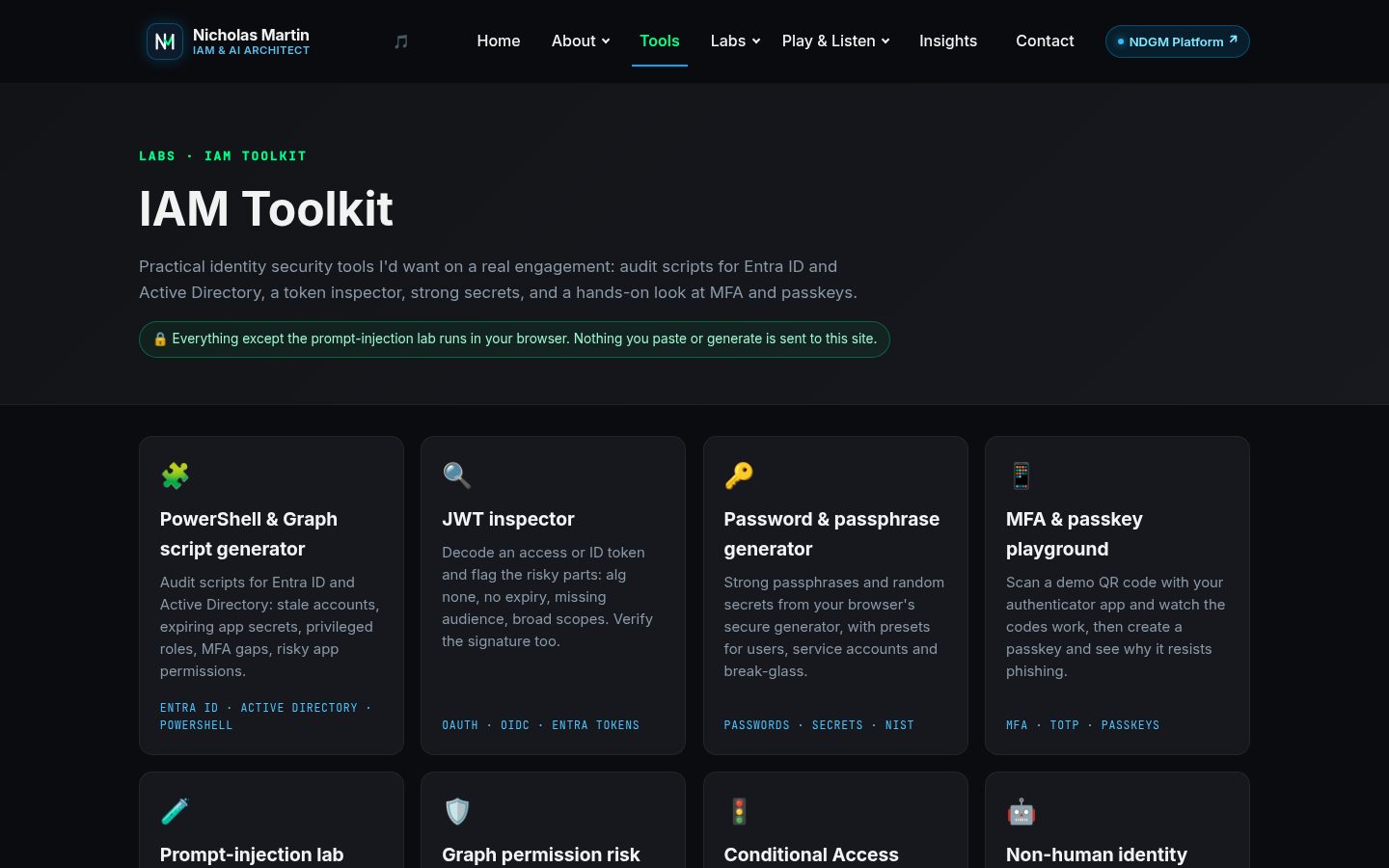 IAM Toolkit